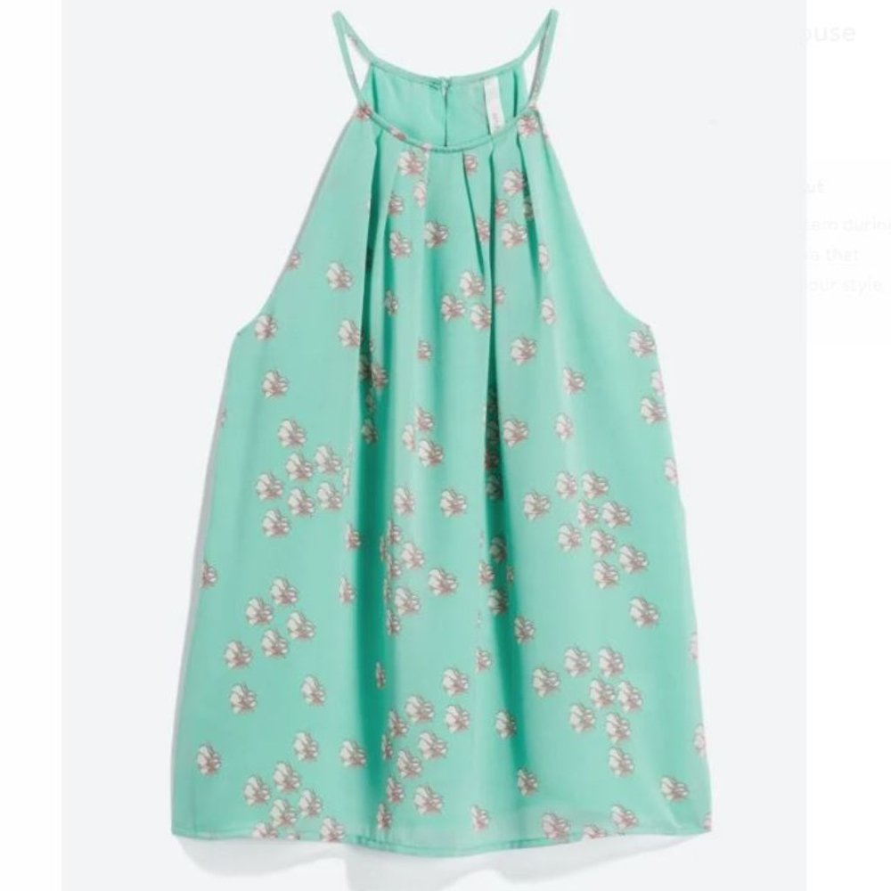 Fun2Fun Carlaton Halter Blouse Mint S
